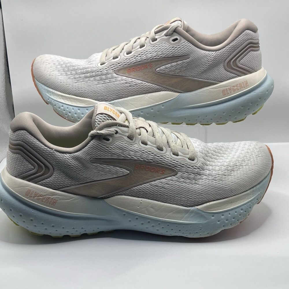 Brooks Glycerin Shoes Womens Size 8.5 Gray Road Running Sneakers 1204081B195